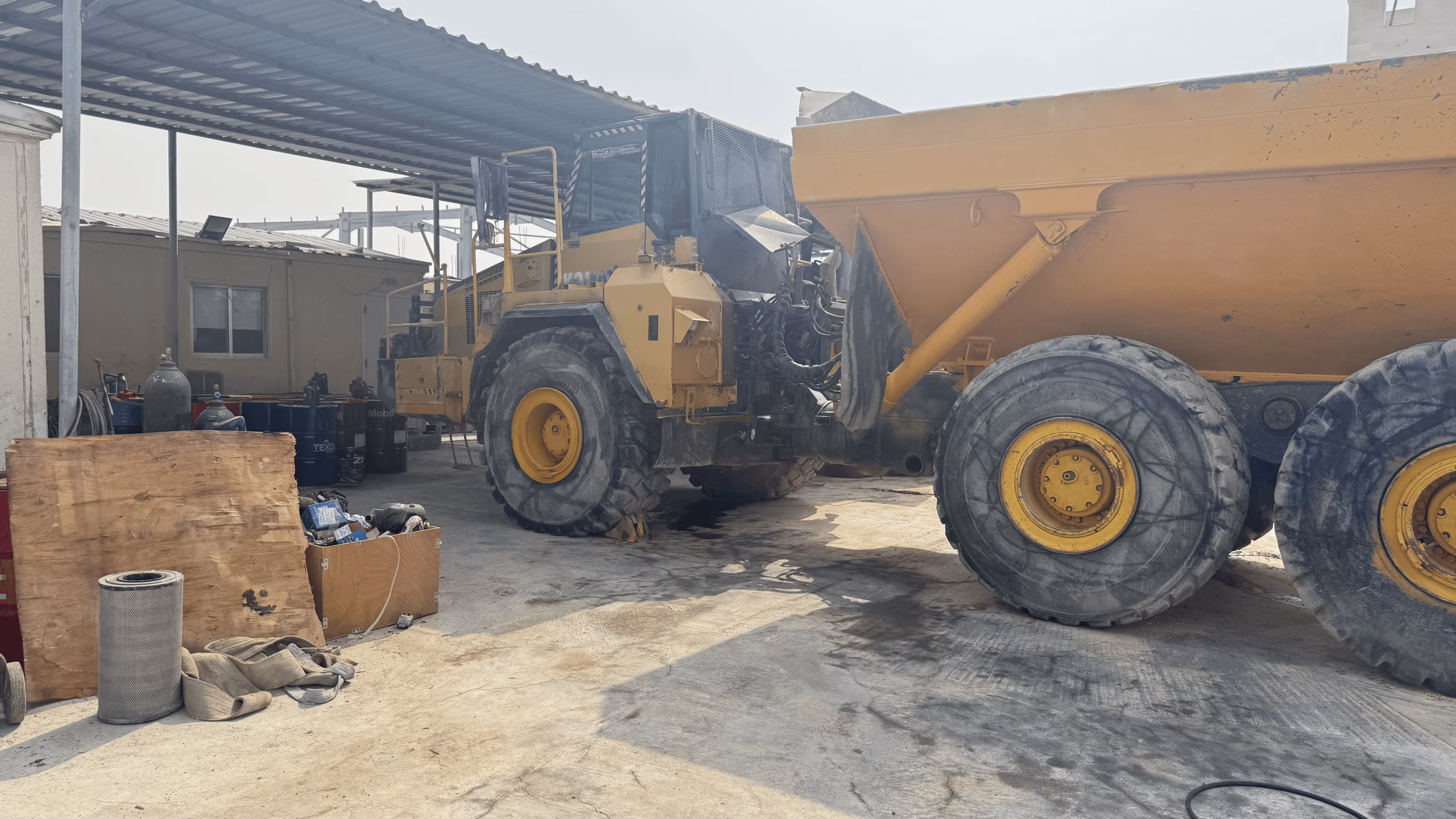 DUMPER UNDER MAINTENANCE